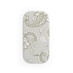 Beige Paisley Click-On Phone Grip by etchd