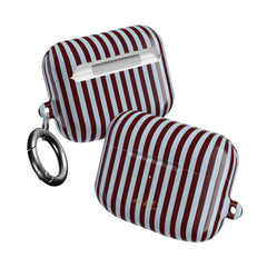 Blue & Cherry Striped AirPod Case by etchd, view 10