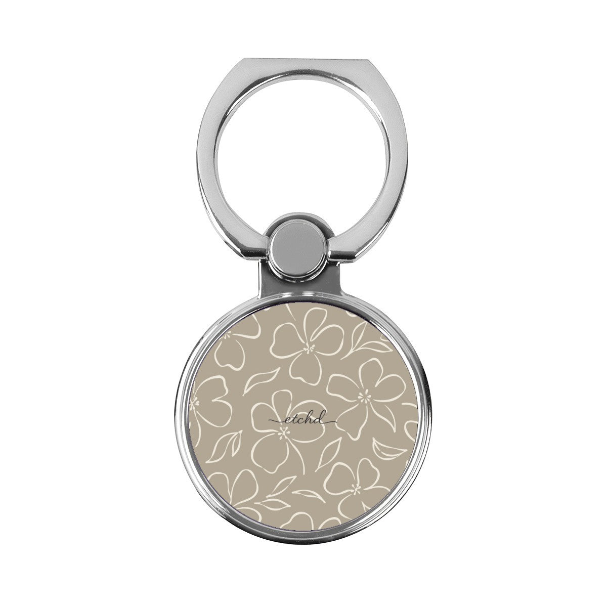 Neutral Floral Classic Ring Holder by etchd