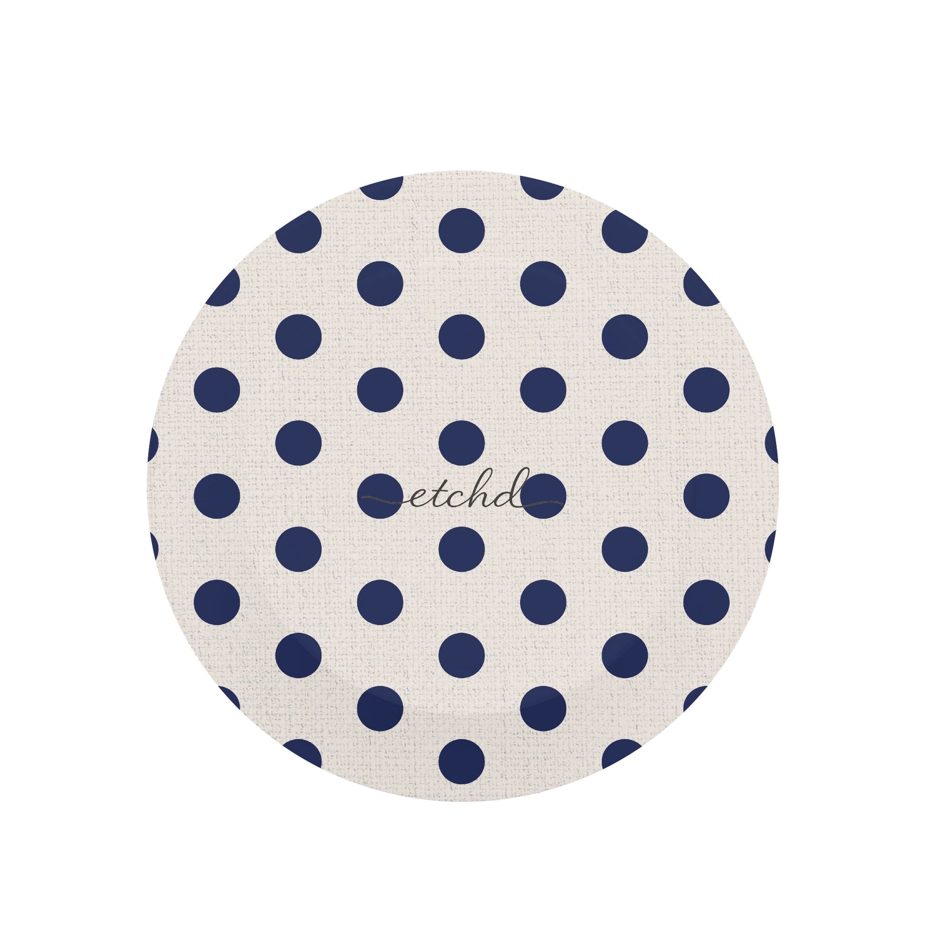 Navy & Cream Polka Dot Phone Grip And Stand by etchd, view 2