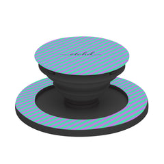 Lilac And Hypermint Diagonal Phone Grip And Stand by etchd, view 6