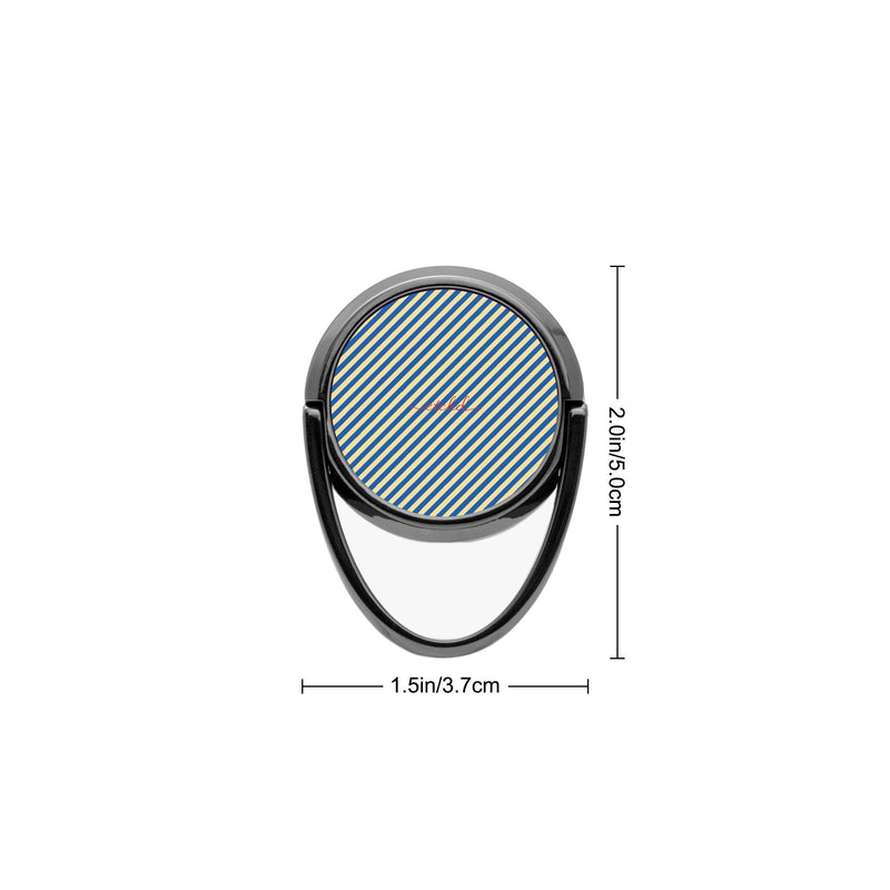 Cobalt And Butter Diagonal Handy-Ring-Halterung-zoom-