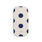 Navy & Cream Polka Dot Click-On Phone Grip