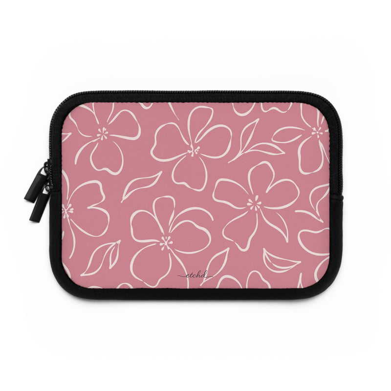 Blush & Cream Floral Laptop Sleeve by etchd, view 2