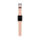 Coral & Cream Striped Diagonal Smartwatch Strap