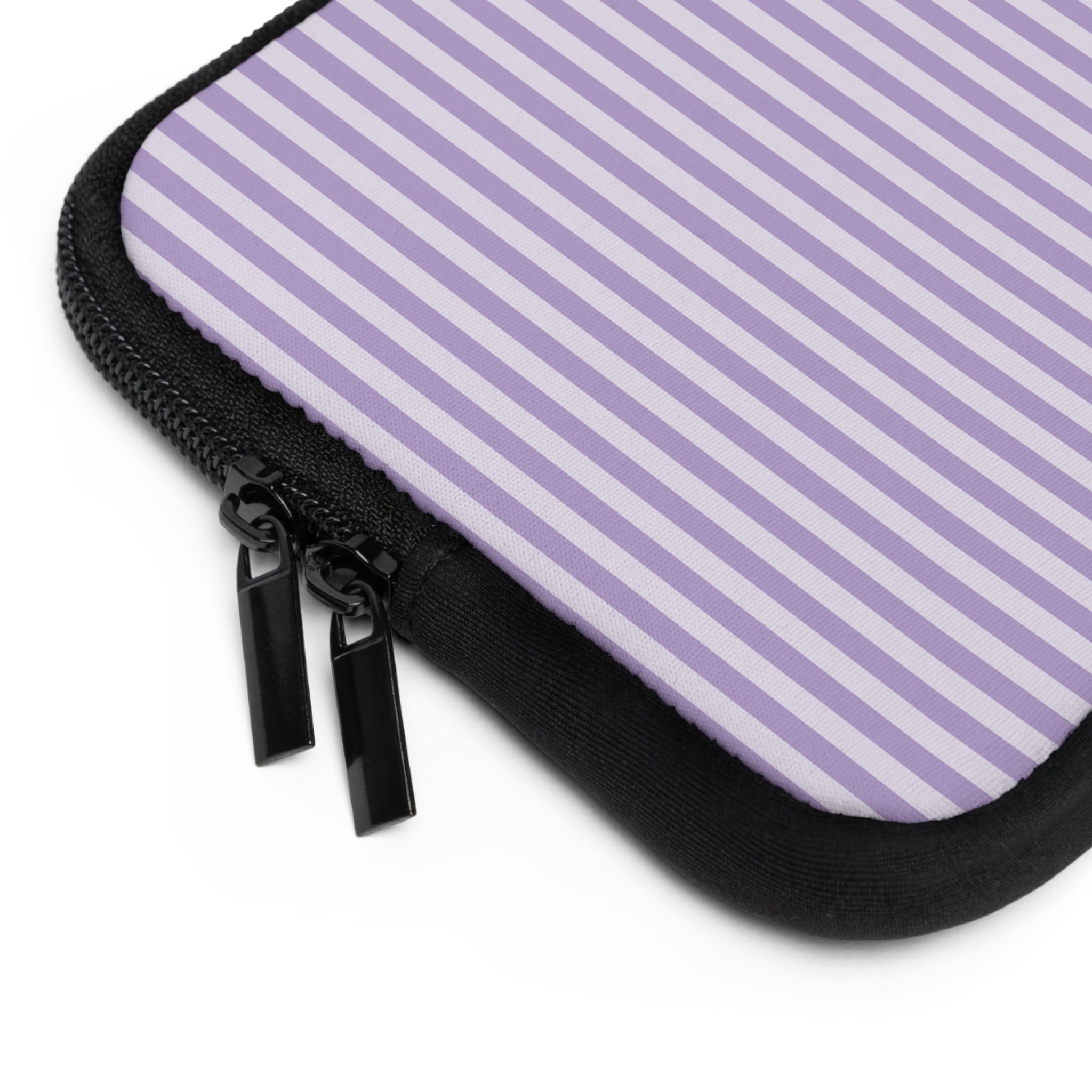 Lilac & Cream Striped Laptop Sleeve by etchd, view 12
