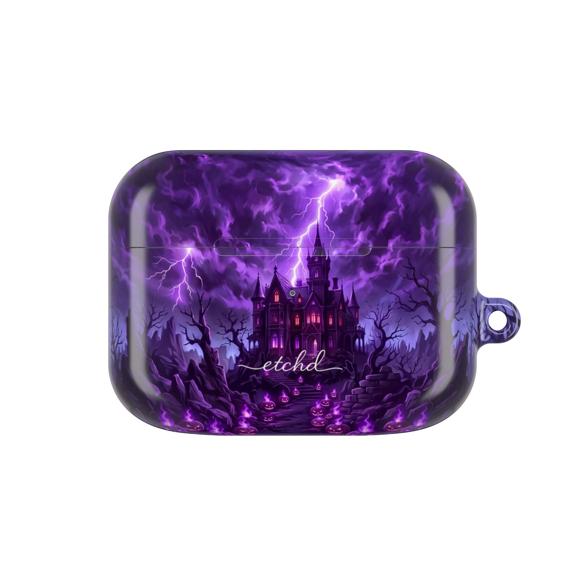 Violet Haunt AirPod Case by etchd