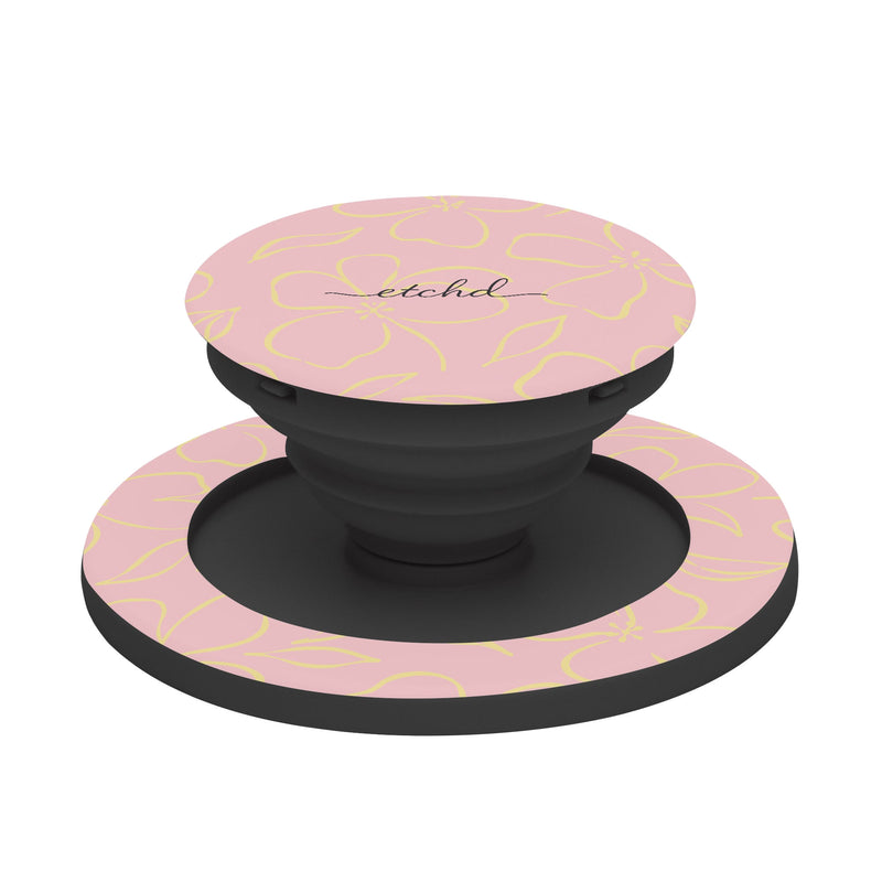 Pink & Butter Floral Handyhalterung und Ständer-zoom-