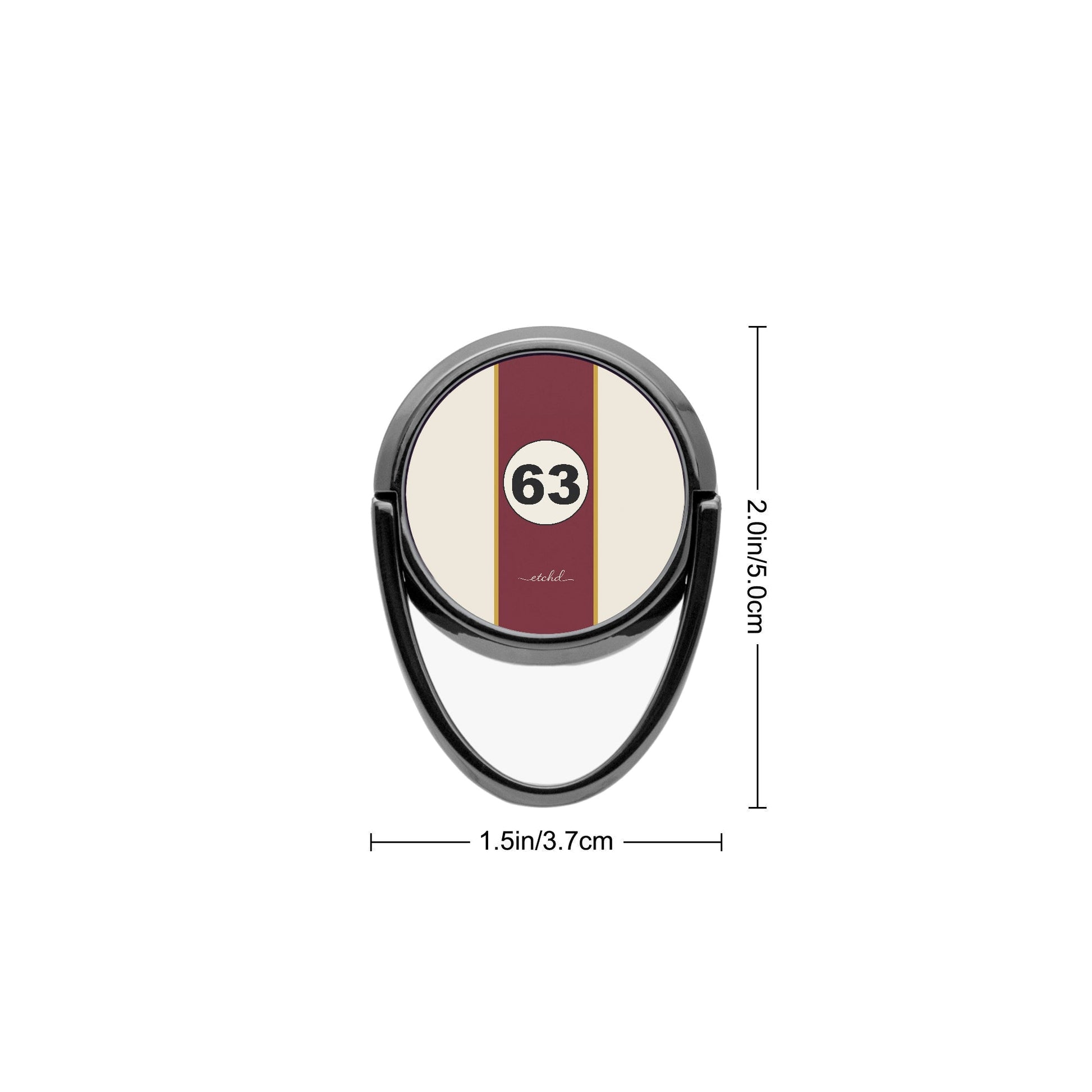 Retro Racing Phone Ring Holder by etchd, view 3