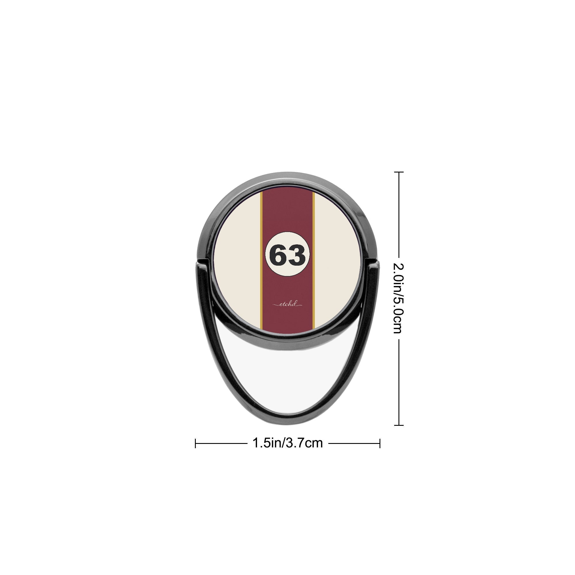 Retro Racing Phone Ring Holder by etchd, view 3