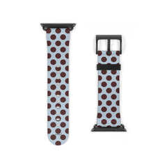 Blue & Cherry Polka Dot Smartwatch Strap by etchd, view 9