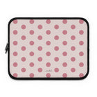 Blush & Cream Polka Dot Custodia per laptop