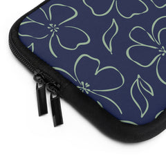 Navy & Sage Floral Laptop Sleeve by etchd, view 12