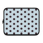 Plum & Blue Polka Dot Laptop Sleeve