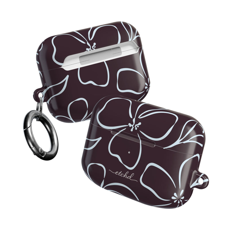 Plum & Blue Floral AirPod Case by etchd, view 10