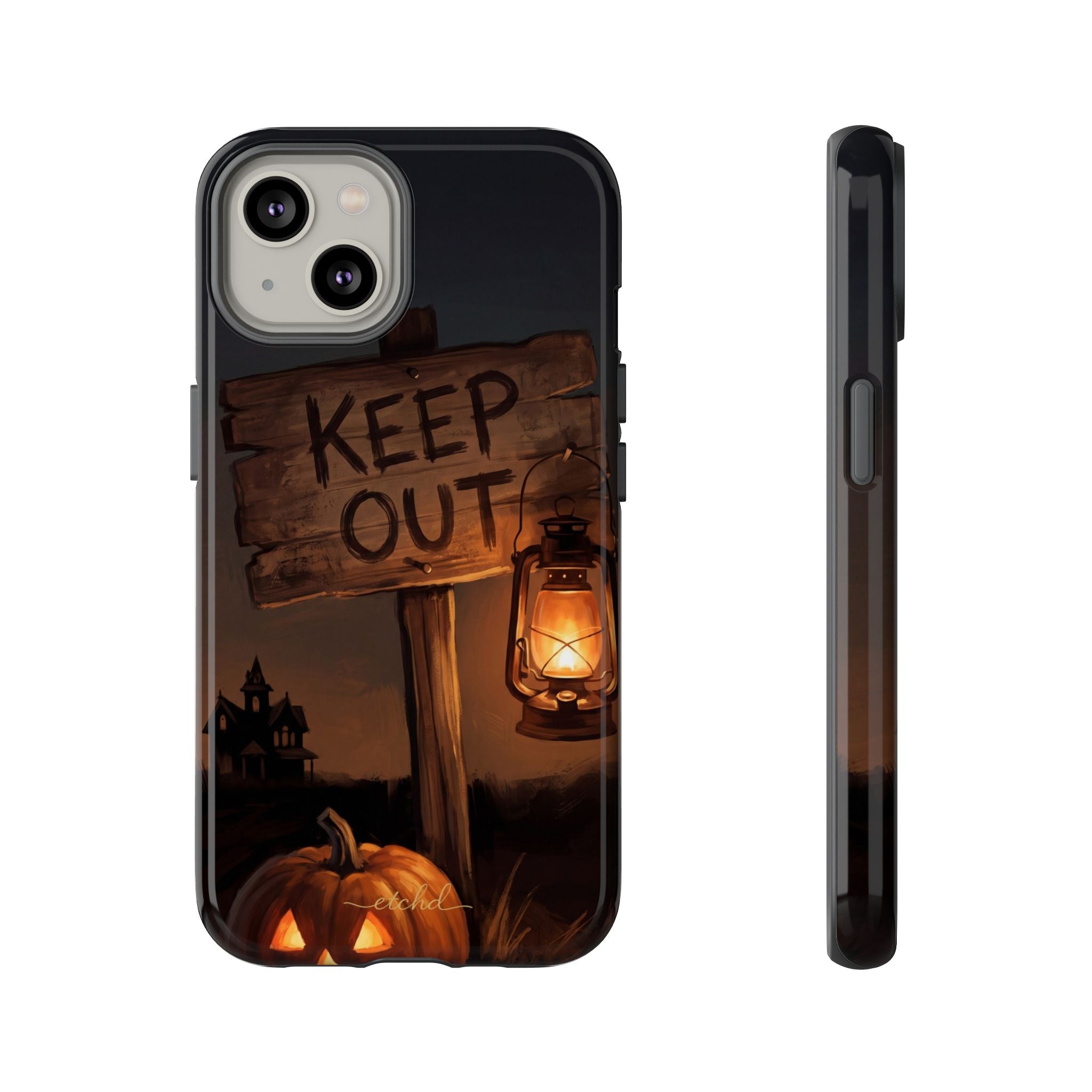 Keep Out Phone Case by etchd, view 2