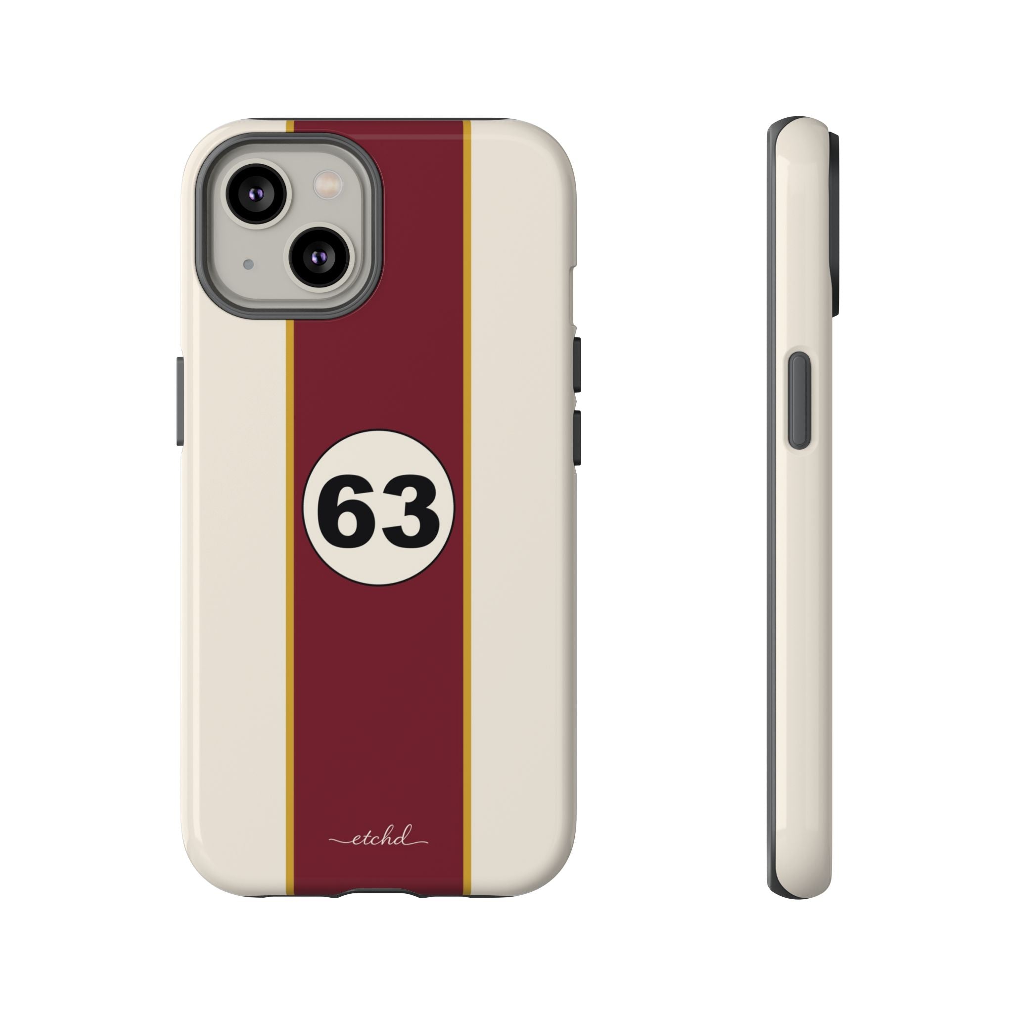 Retro Racing Phone Case by etchd, view 2