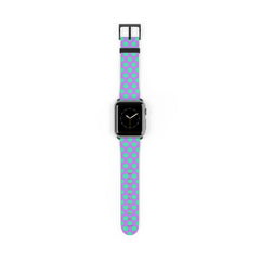 Hypermint And Lilac Polka Dot Smartwatch Strap by etchd