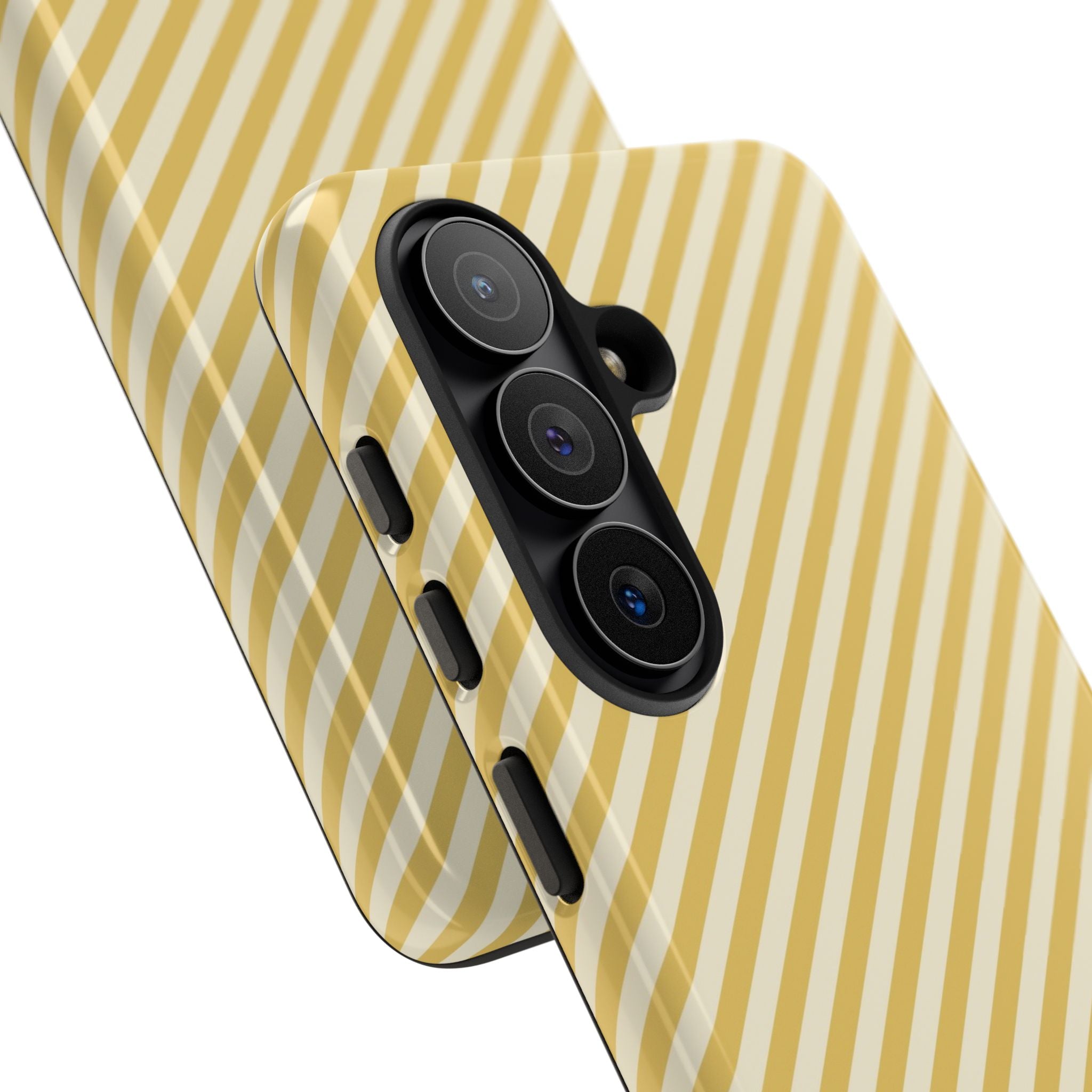 Butter & Cream Striped Diagonal Phone Case by etchd, view 209