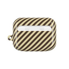 Butter & Brown Striped Diagonal AirPod Case by etchd, view 7