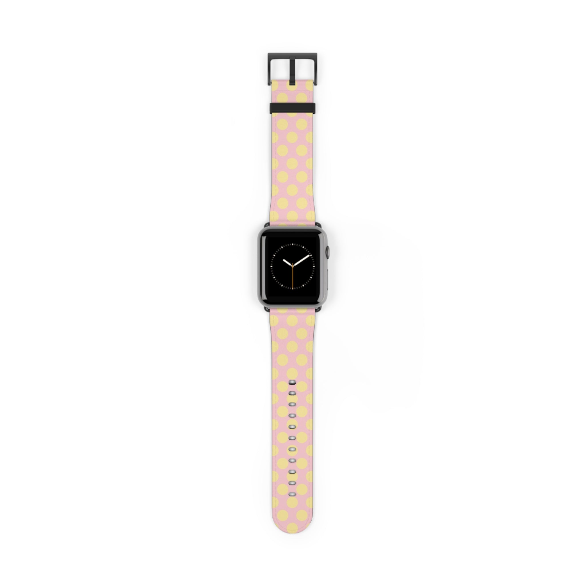 Butter & Pink Polka Dot Smartwatch Strap by etchd, view 2