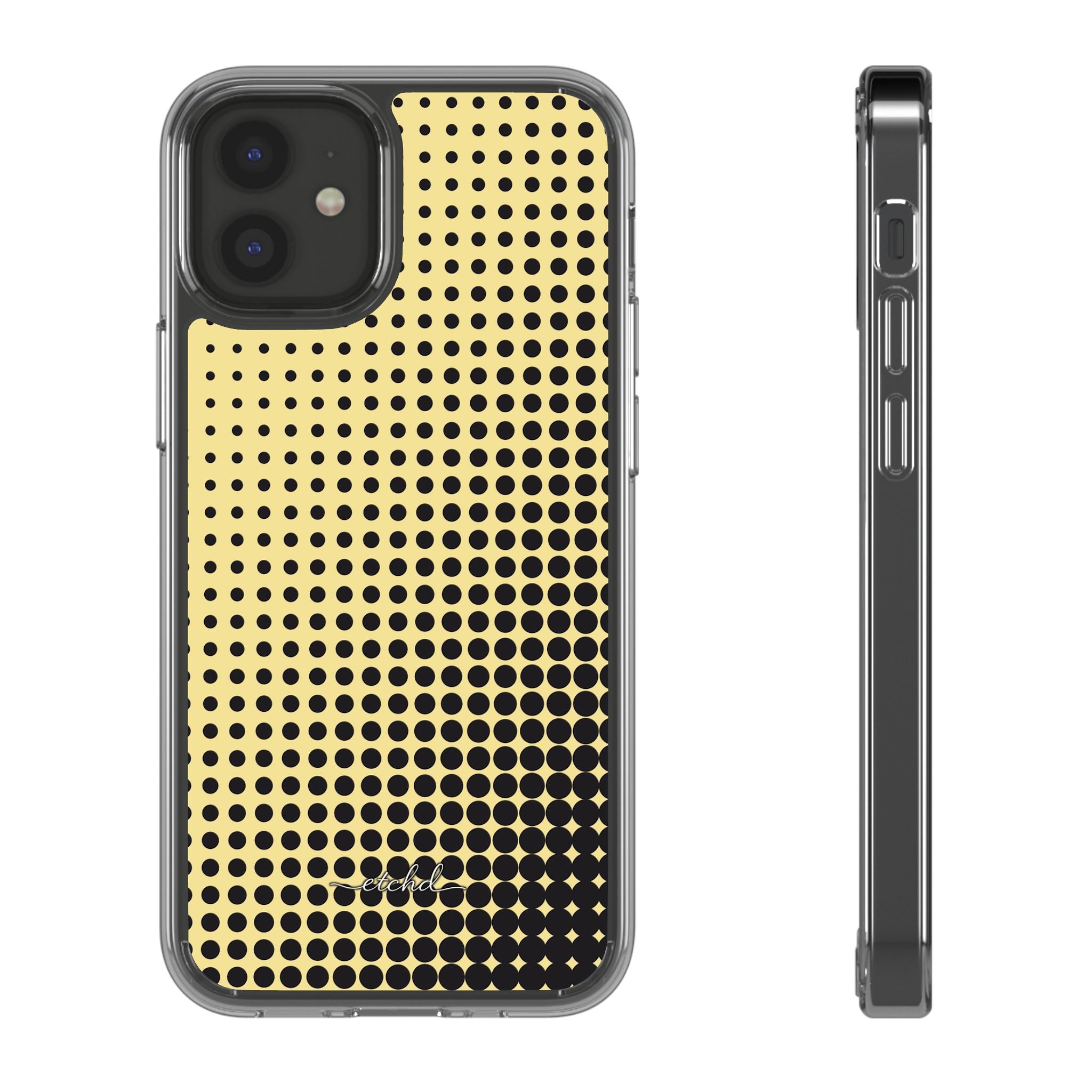 Butter Halftone Coque Téléphone Transparente