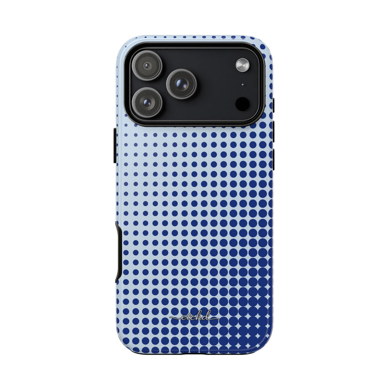 Cobalt Halftone Phone Case by etchd, view 59