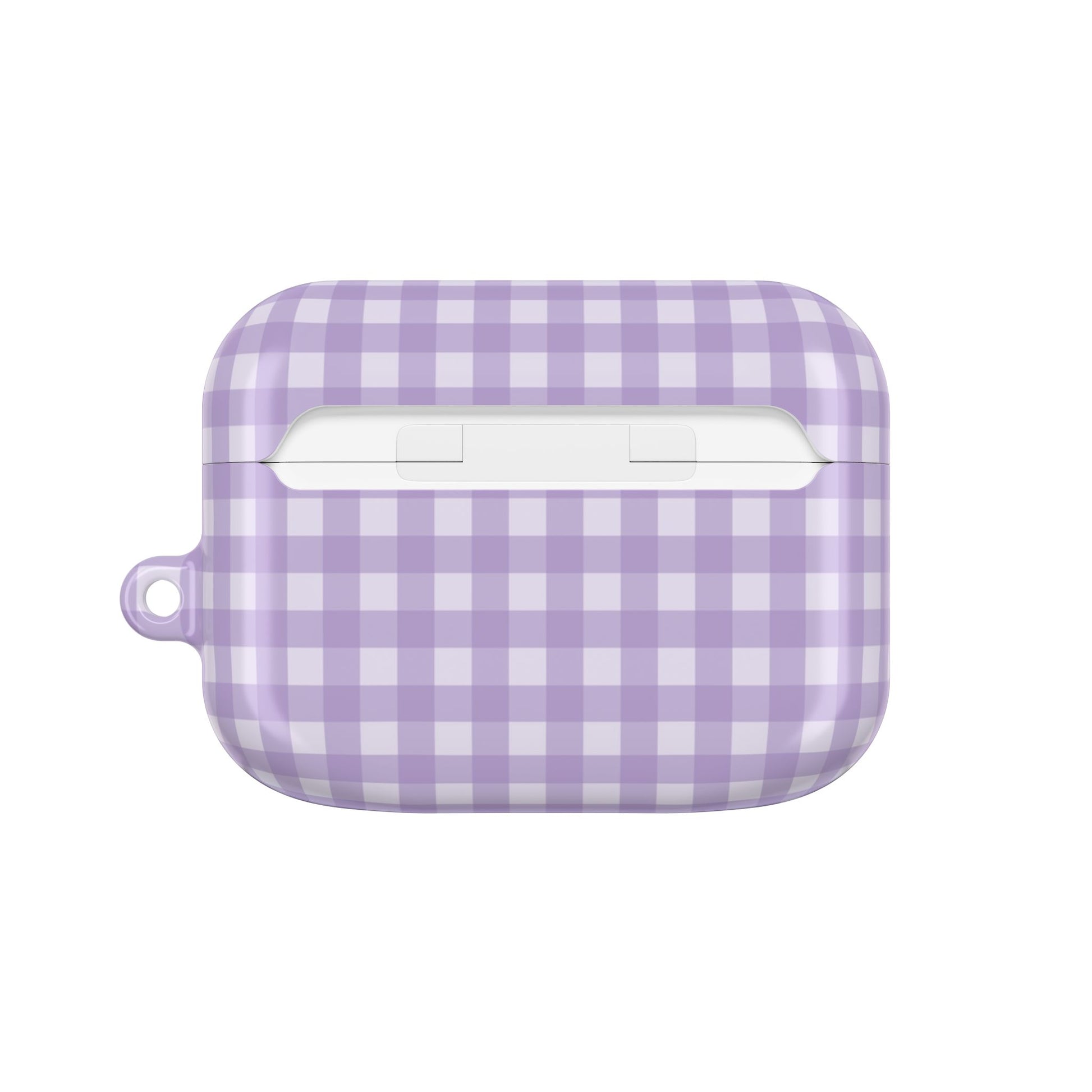 Lilac & Cream Gingham AirPod Case by etchd, view 7