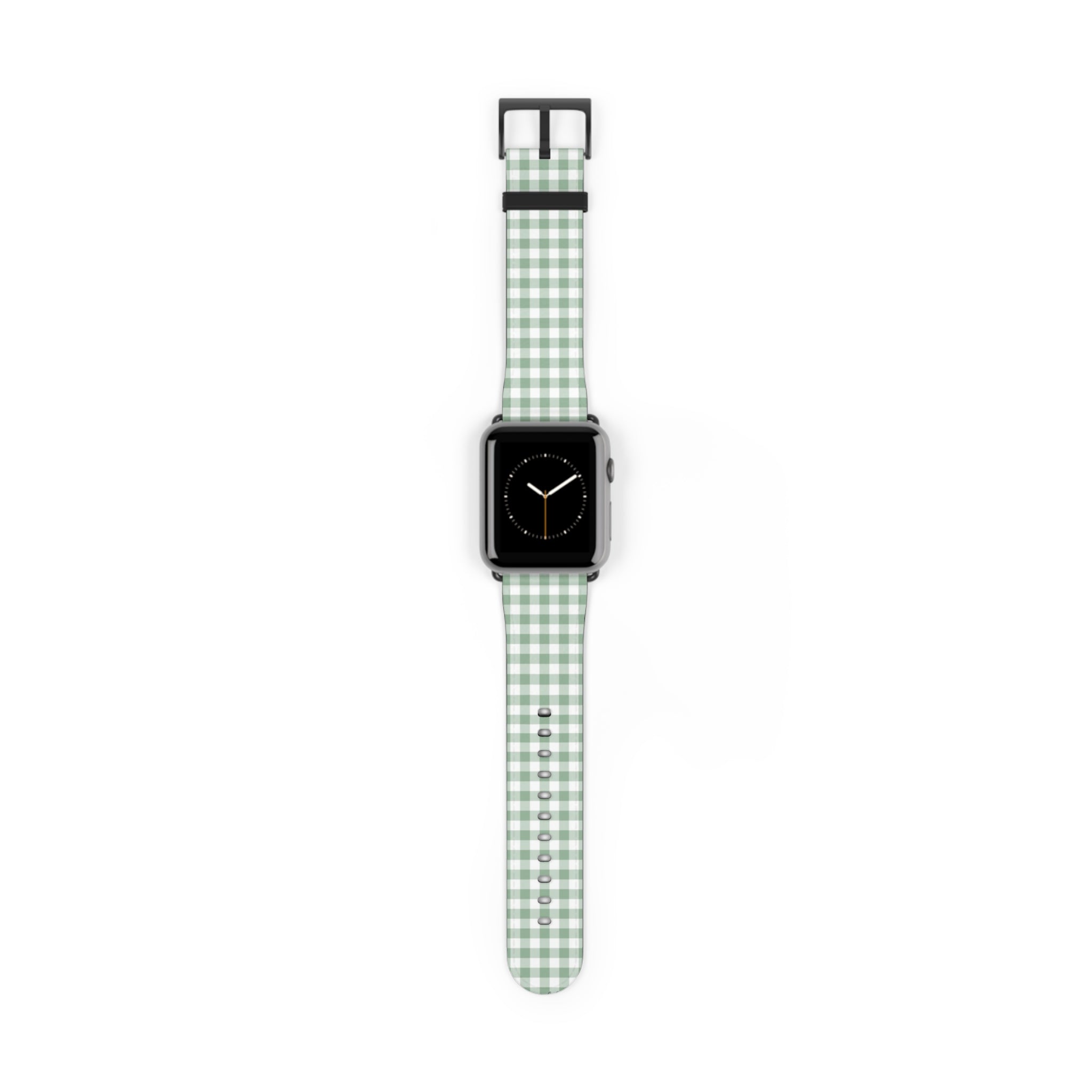 Sage Gingham Smartwatch Strap by etchd, view 2