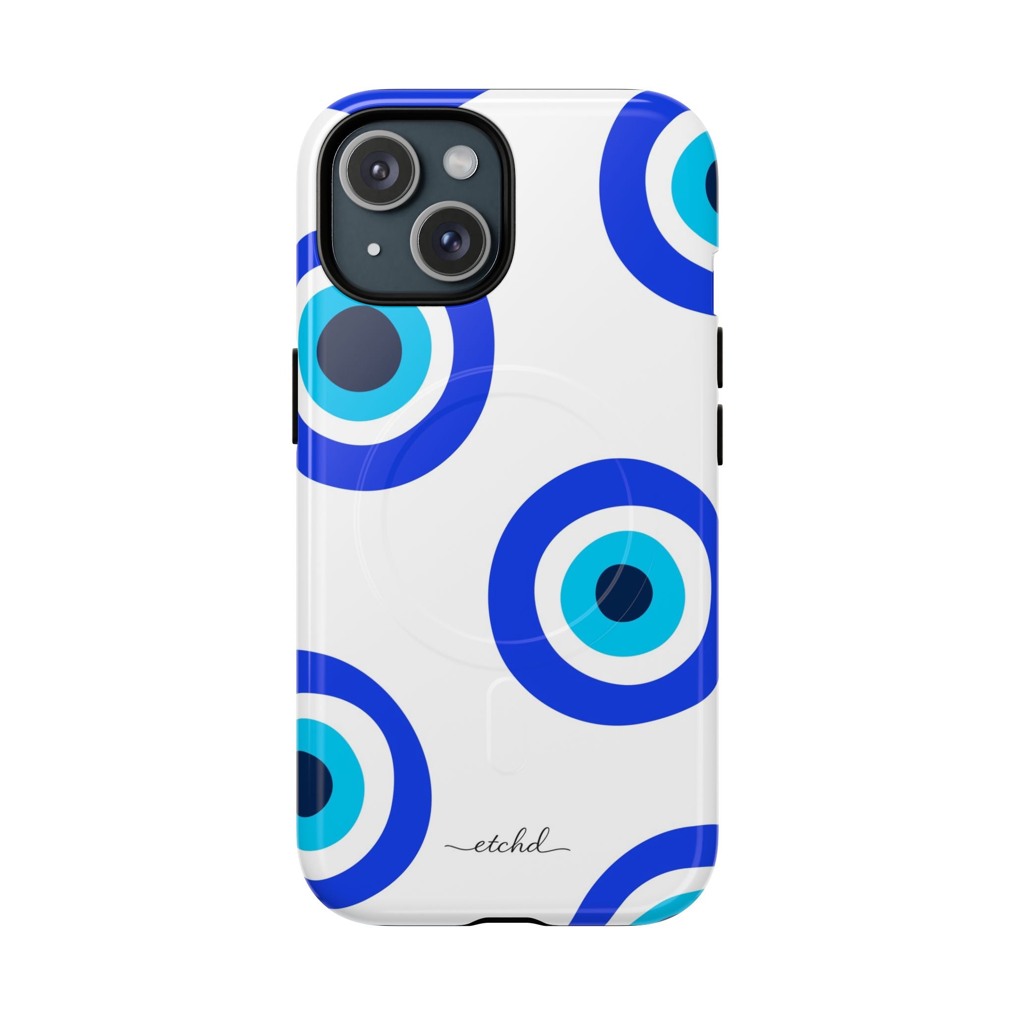 Abstract Evil Eye Magnetic Phone Case by etchd, view 2