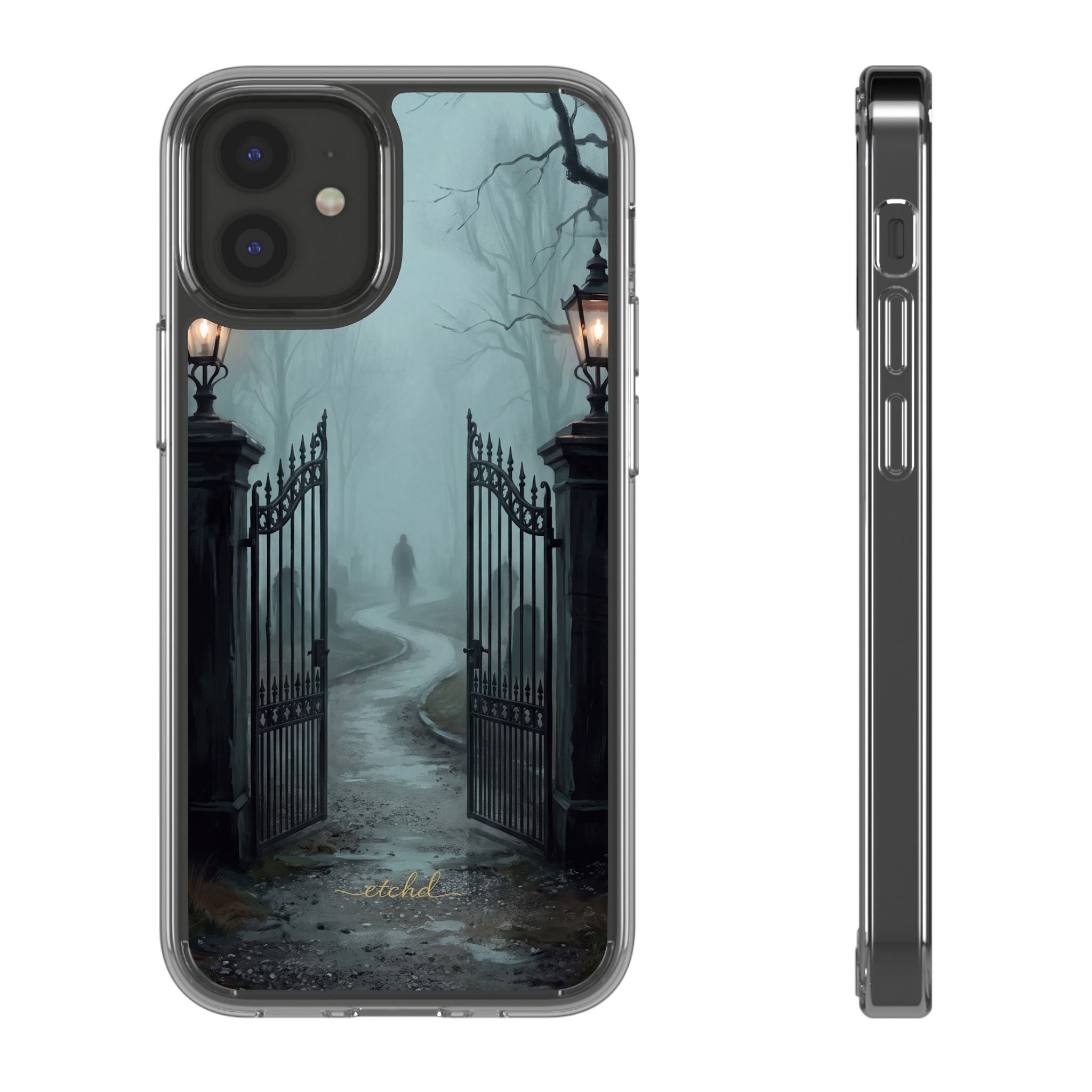 Lantern Gate Clear Phone Case by etchd, view 2