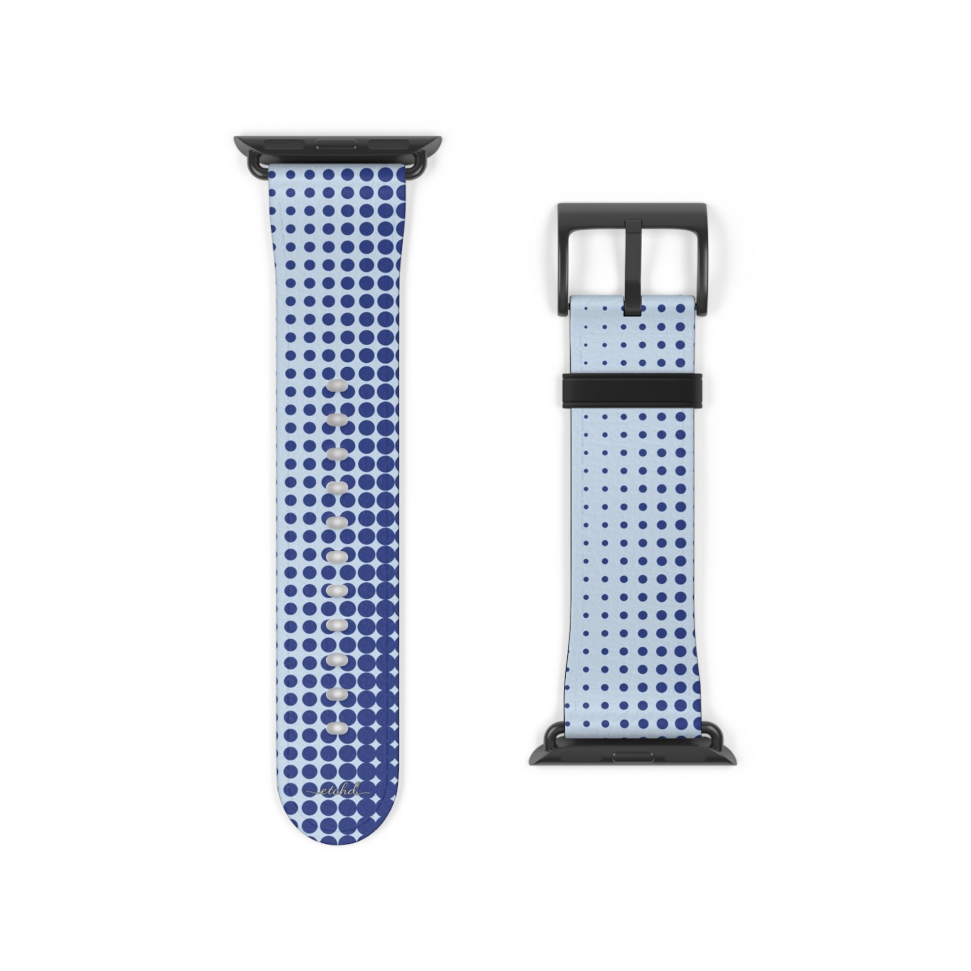 Cobalt Halftone Smartwatch Strap by etchd, view 9