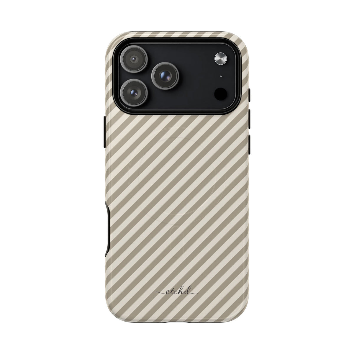 Neutral Striped Diagonal Magnetic Phone Case by etchd, view 31