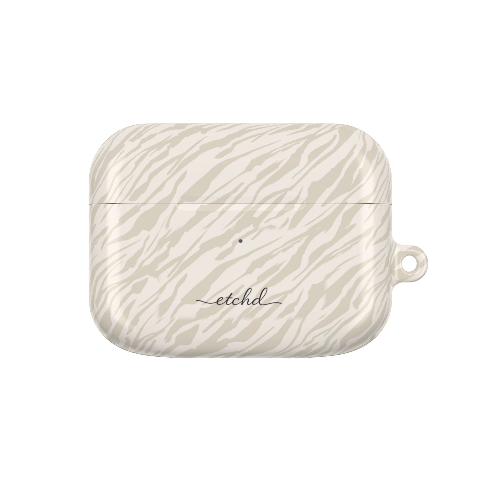 Beige Zebra AirPod Case by etchd