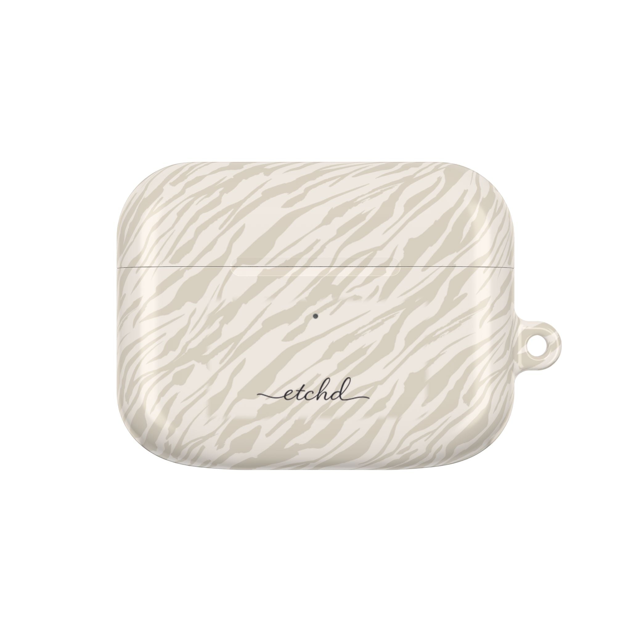 Beige Zebra AirPod Case by etchd