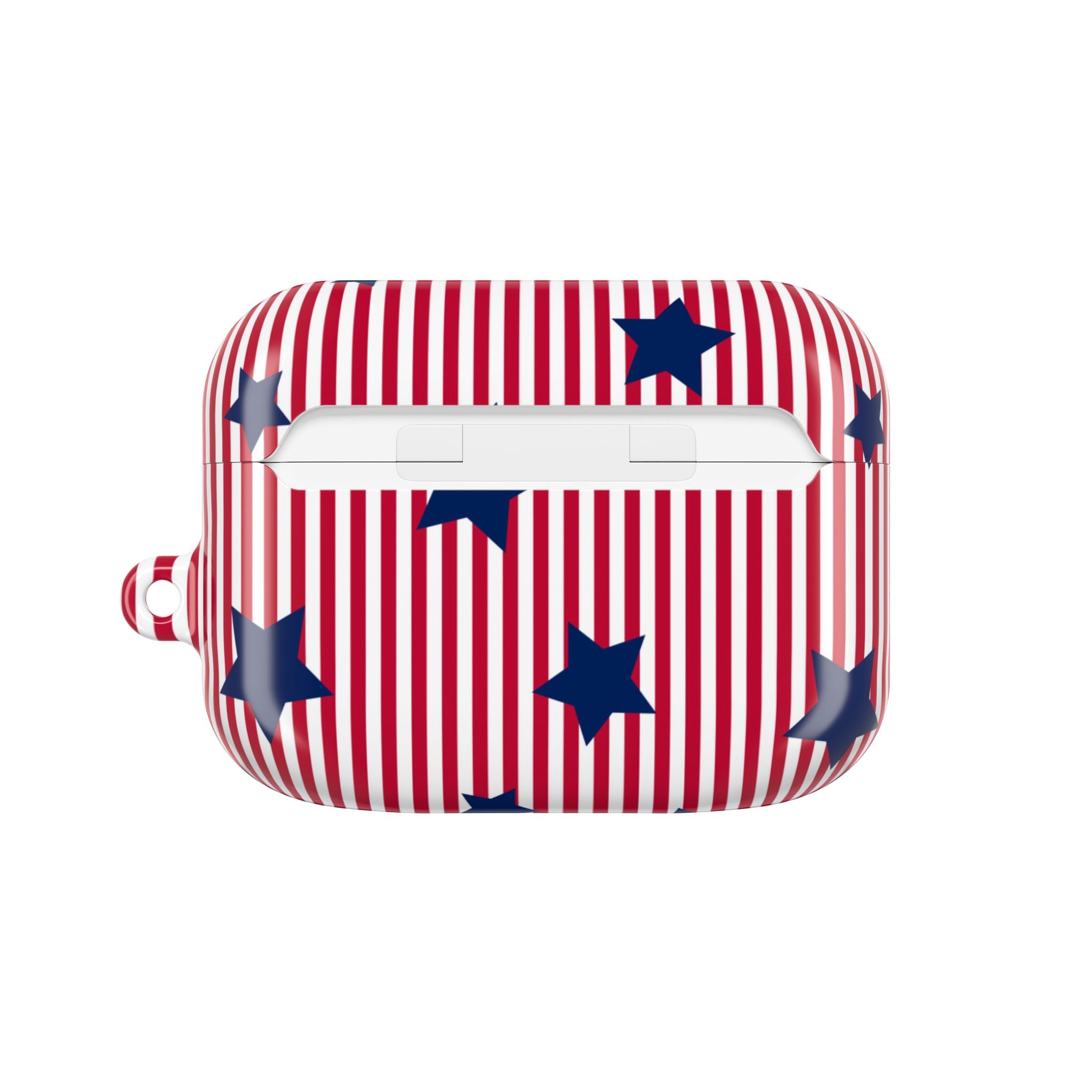 Red Stripes & Blue Stars AirPod Case by etchd, view 7