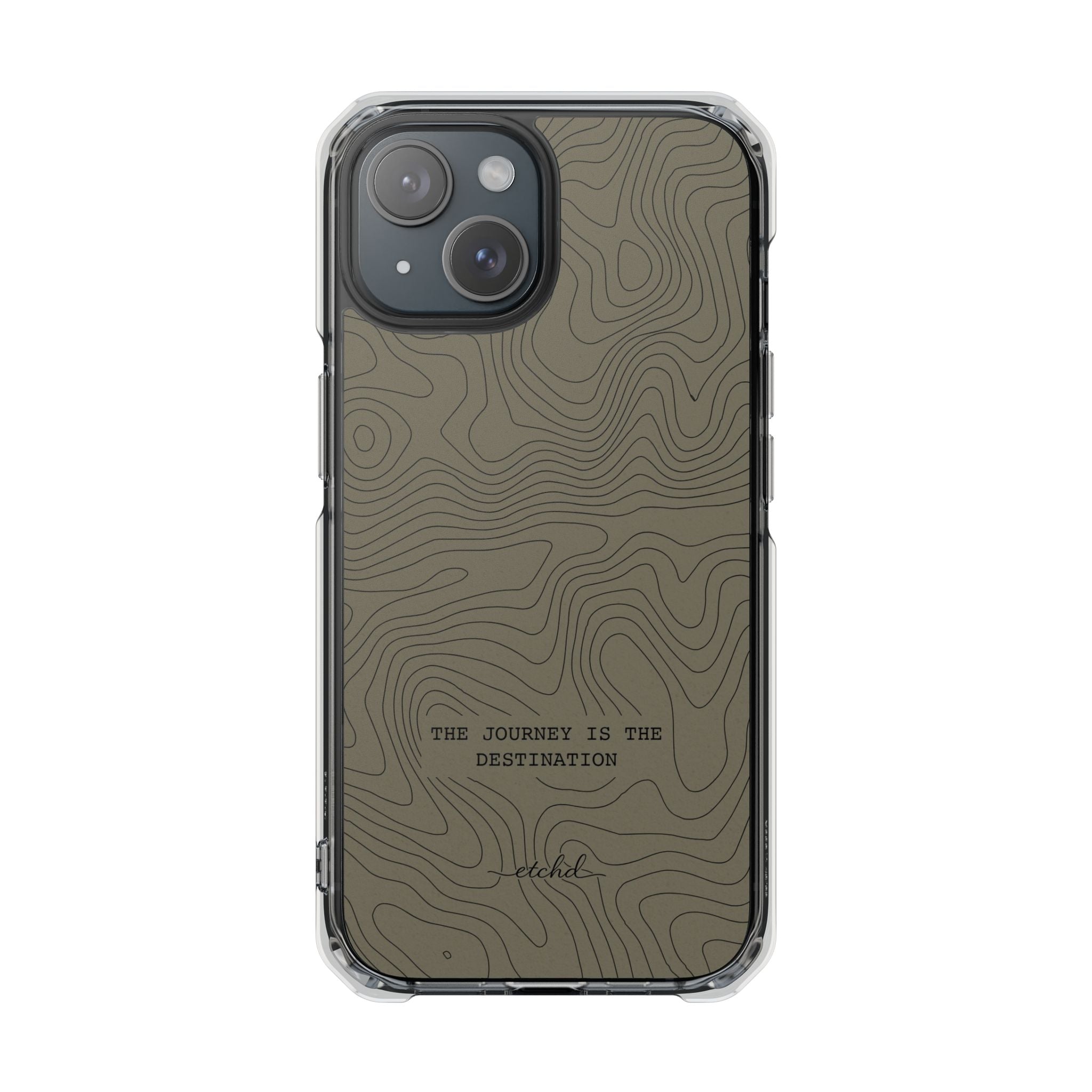Journey Clear Magnetic Phone Case by etchd, view 2
