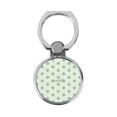 Sage & Cream Polka Dot Classic Ring Holder by etchd