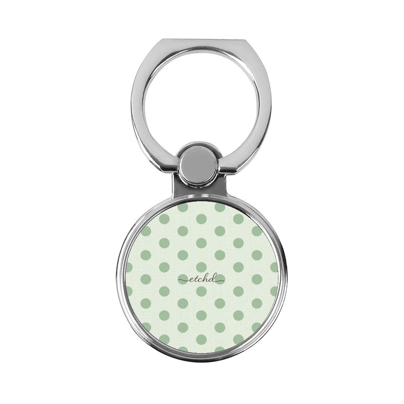 Sage & Cream Polka Dot Classic Ring Holder-zoom-