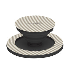 Neutral Striped Diagonal Phone Grip And Stand by etchd, view 6