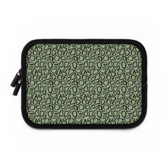 Abstract Print Sage Laptop Sleeve by etchd, view 2