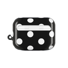 White & Black Polka Dot AirPod Case by etchd, view 7