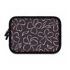 Plum & Blue Floral Laptop Sleeve by etchd, view 2