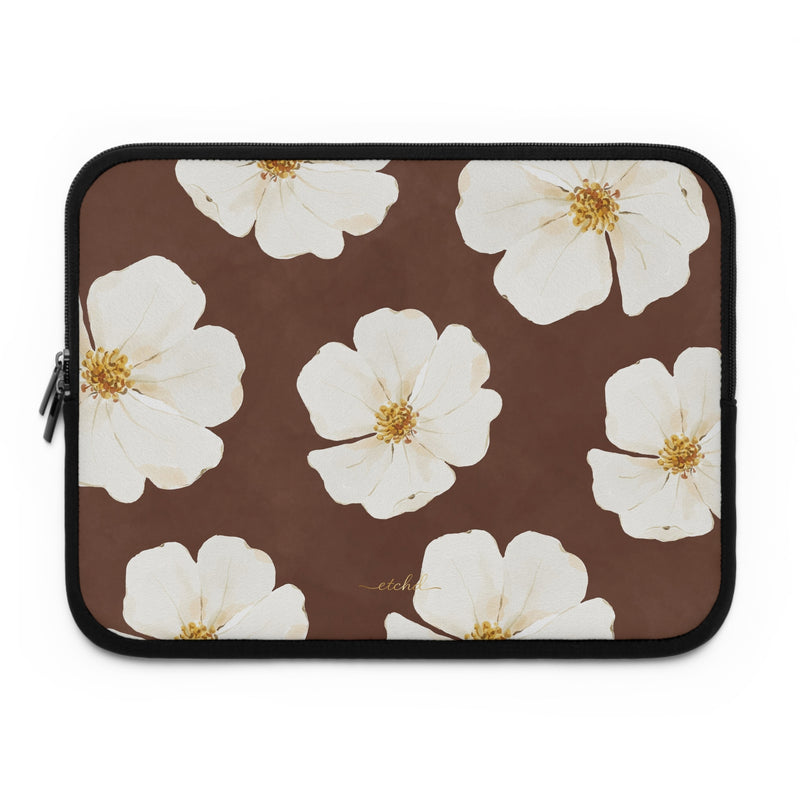 Mocha Blossom Laptop Sleeve-zoom-