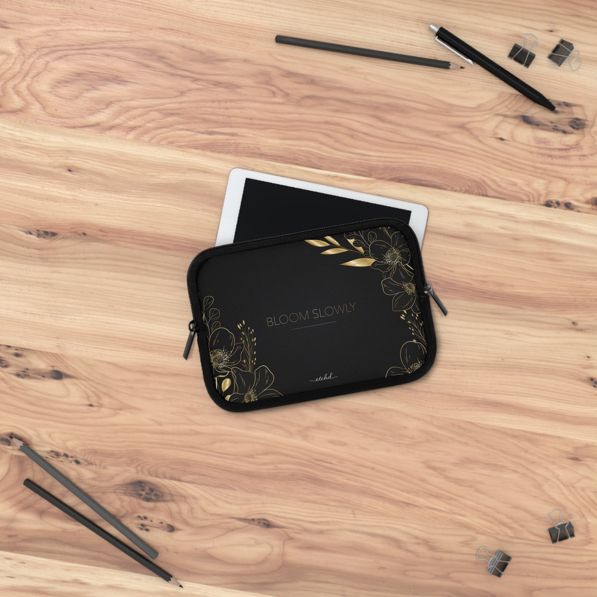 Bloom Slowly Laptop Sleeve by etchd, view 14
