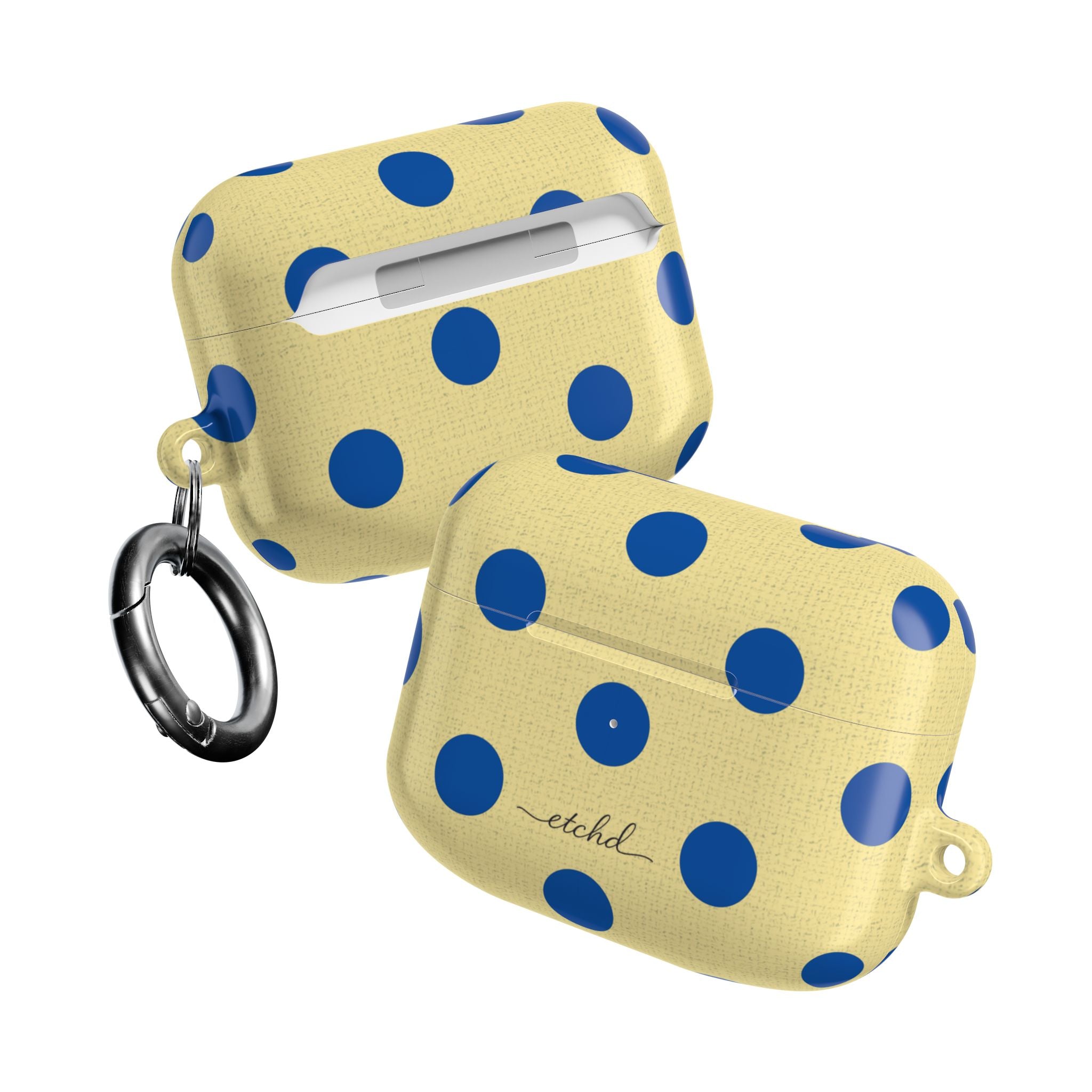 Cobalt & Butter Polka Dot AirPod Case by etchd, view 10