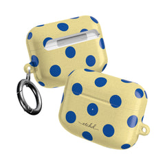 Cobalt & Butter Polka Dot AirPod Case by etchd, view 10