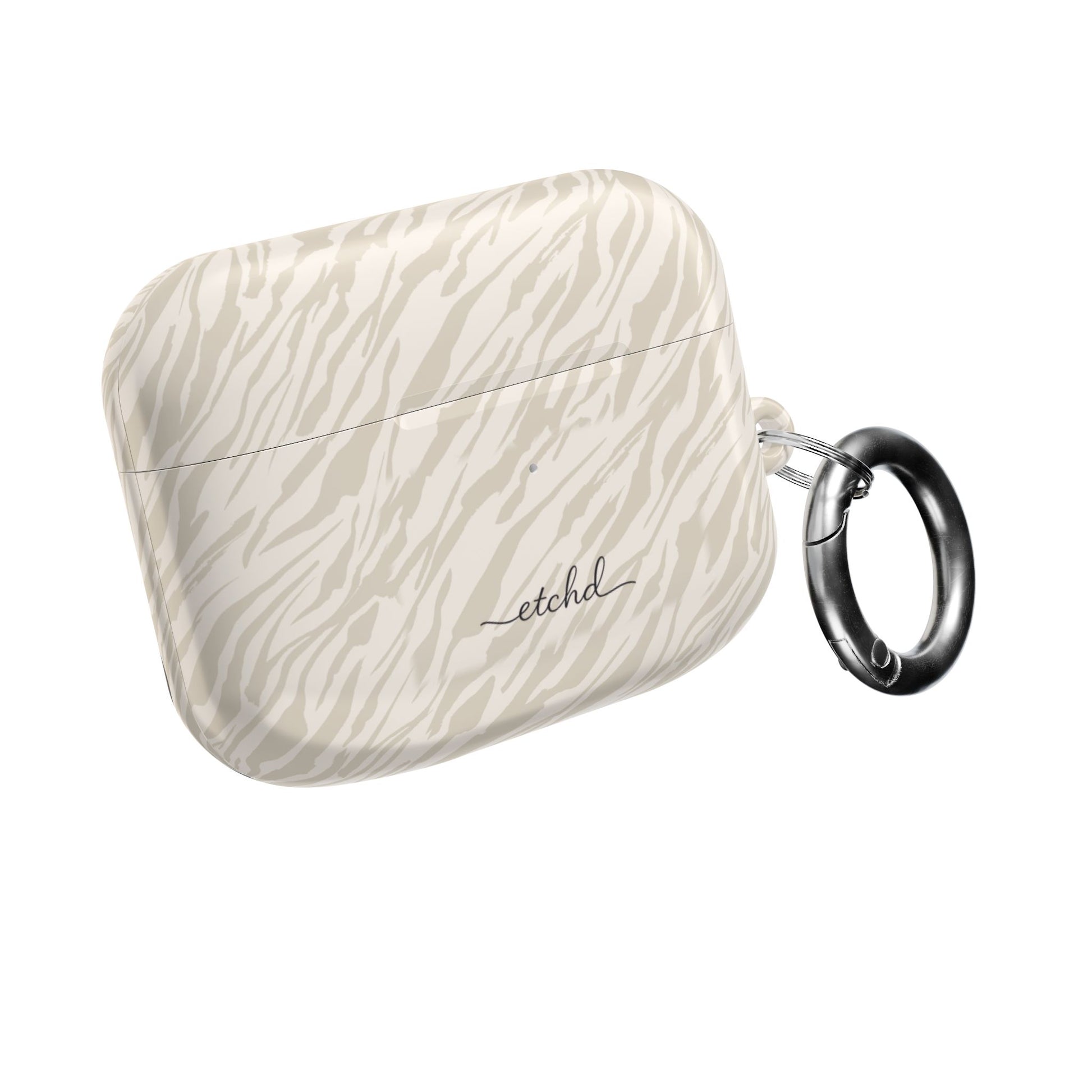 Beige Zebra AirPod Case by etchd, view 8