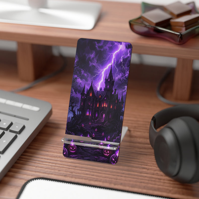 Violet Haunt Phone Stand by etchd, view 3