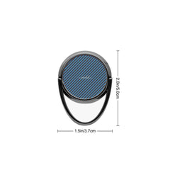 Espresso And Cerulean Diagonal Phone Ring Holder by etchd, view 3
